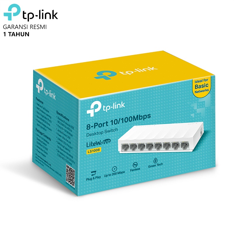 TP-Link LS1008 8-Port 10/100Mbps Desktop Switch