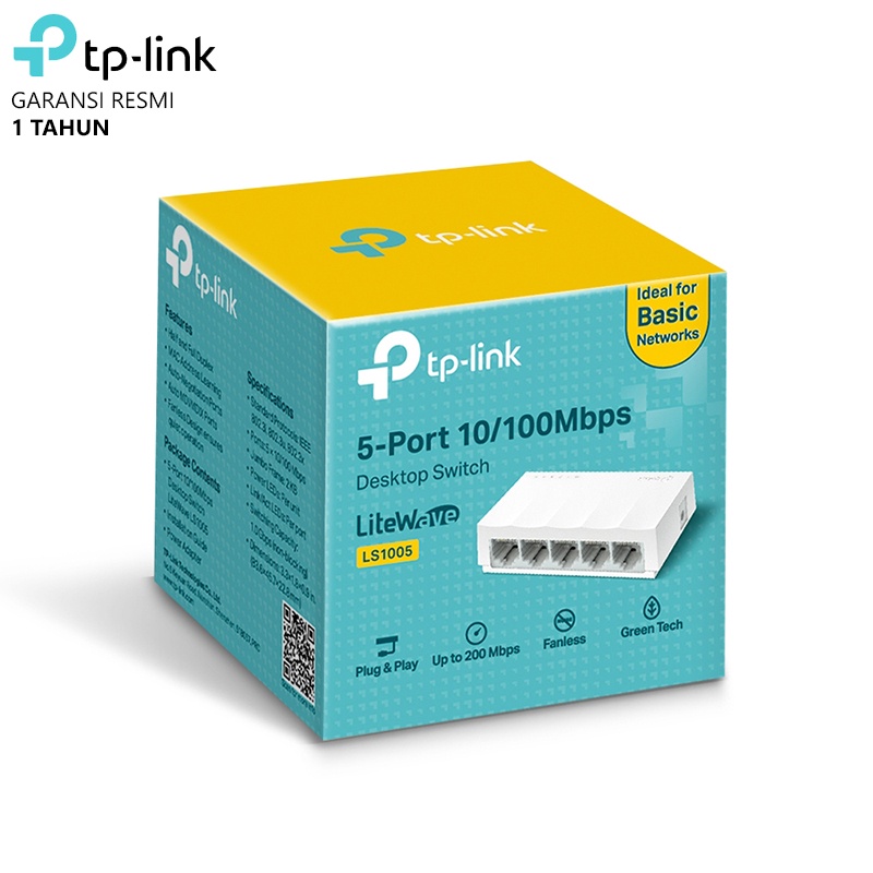 TP-Link LS1005 5-Port 10/100Mbps Desktop Switch