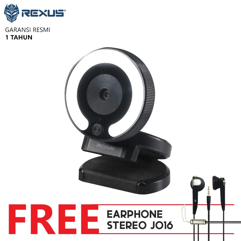 Rexus Alva II Webcam Stream  SW-RX03 With Mic + Ring Light