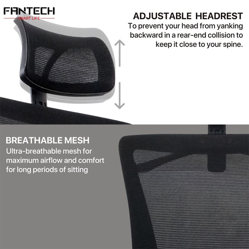 Fantech OCA258 Kursi Kerja Kantor Premium Office Chair