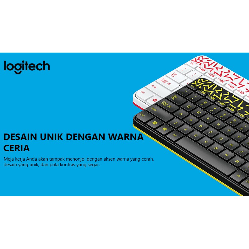Logitech MK240 Nano Wireless Keyboard dan Mouse Combo