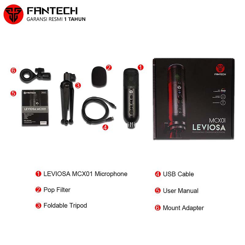 Fantech Leviosa MCX01 Microphone Condenser Professional
