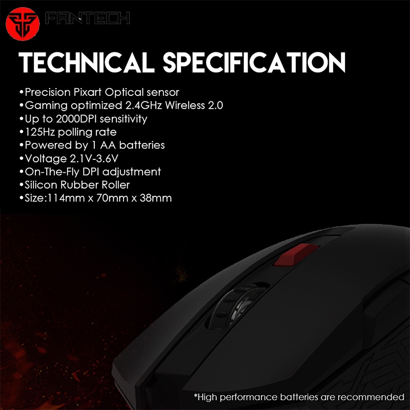 Fantech RAIGOR II WG10 Mouse Gaming Wireless