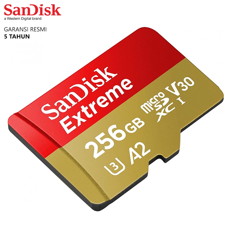 Sandisk Micro SD Extreme A2 Class 10 190MBps - 256GB