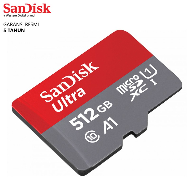 Sandisk Ultra Micro SD 120Mbps A1 UHS-1 SDXC - 512GB