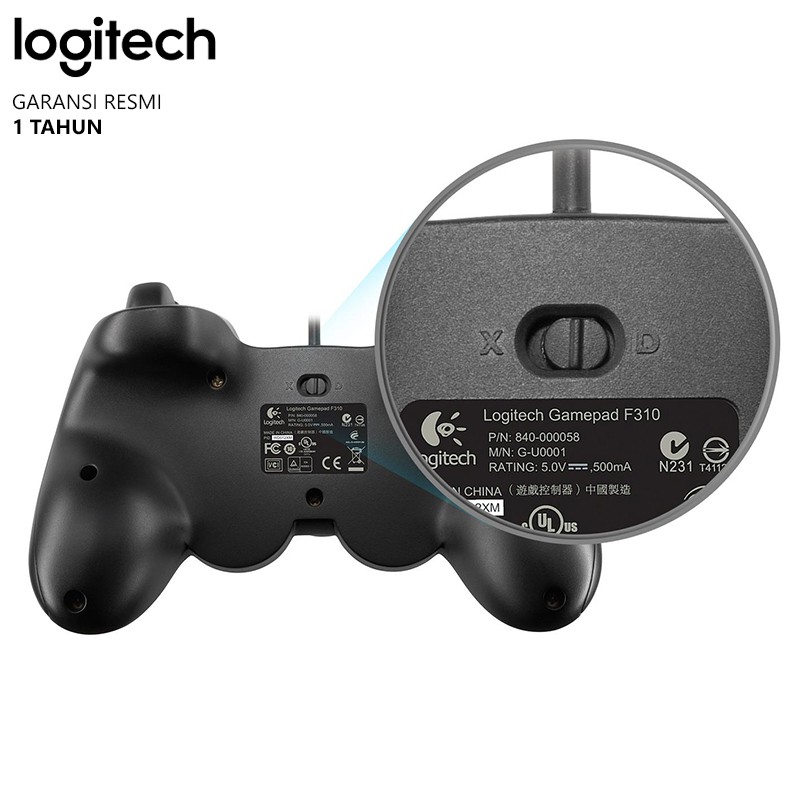 Logitech F310 Gamepad USB