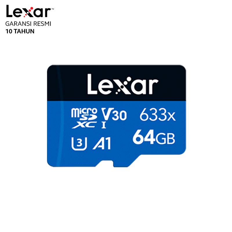 Lexar Micro SD HC UHS-I 633X Class 10 64GB
