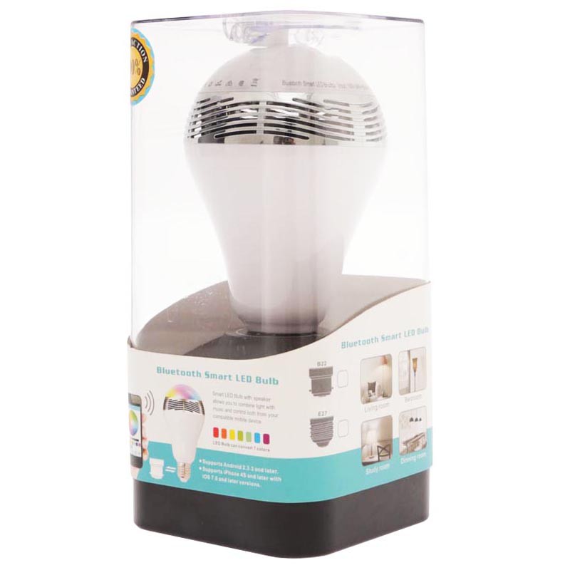 Smart Bulb Lampu Speaker Control App Wireless - Bluetooth