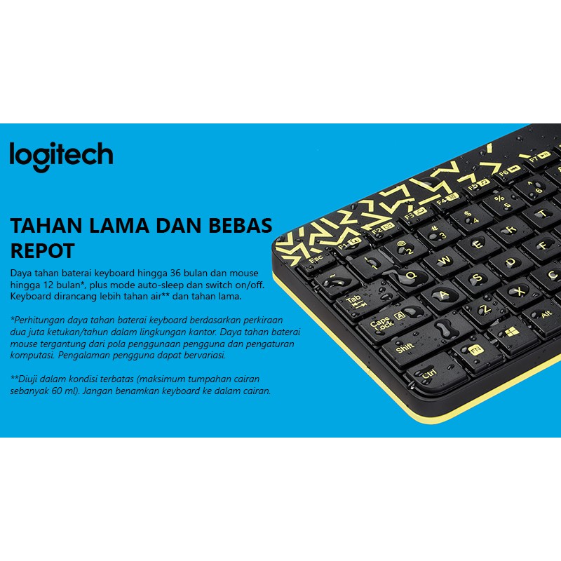 Logitech MK240 Nano Wireless Keyboard dan Mouse Combo