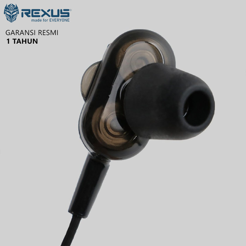 Rexus EP4 Earphone Gaming Dual Driver With Mic