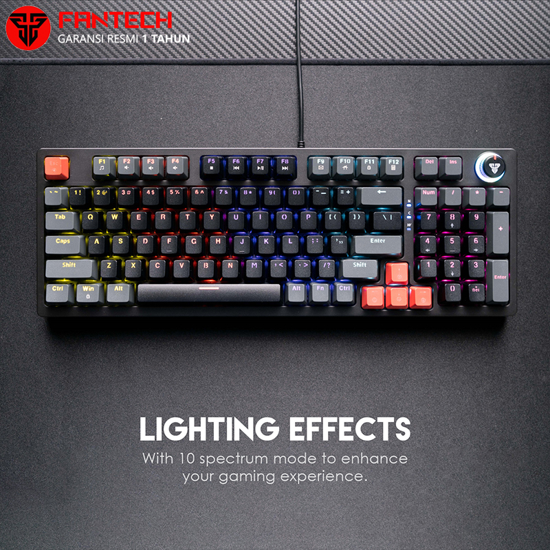 Fantech ATOM96 MK890 RGB Keyboard Gaming Mechanical Full Size