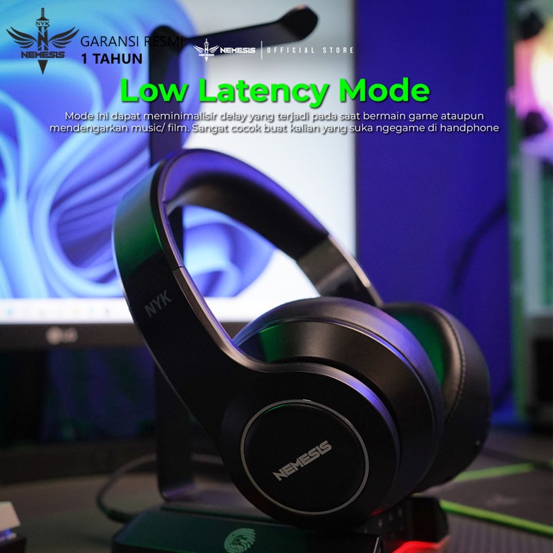 NYK Nemesis Sinister X900 Lite Headset Gaming Bluetooth Low Latency