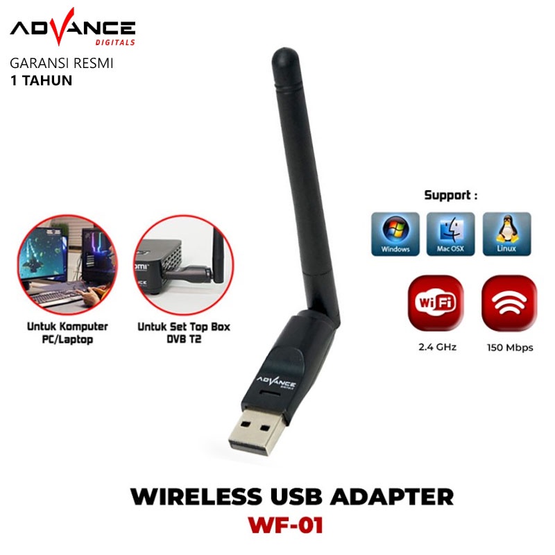 Advance WF01 USB Dongle Wifi Wireless Adapter Receiver