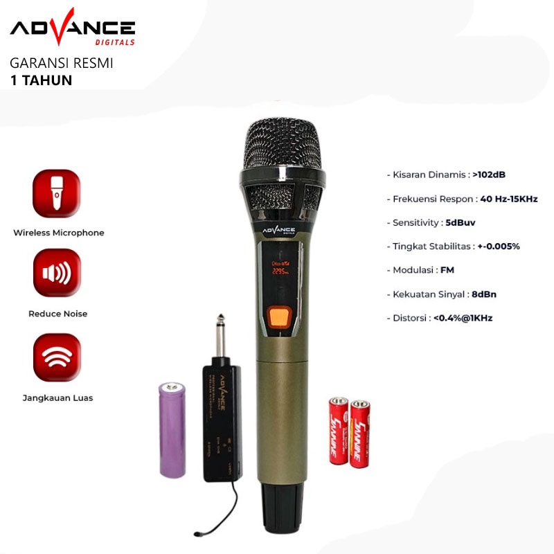Advance MIC102 Microphone Wireless Profesional Mic