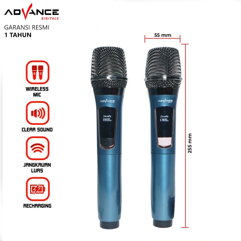 Advance MIC301 Microphone Double Wireless Digital Mic