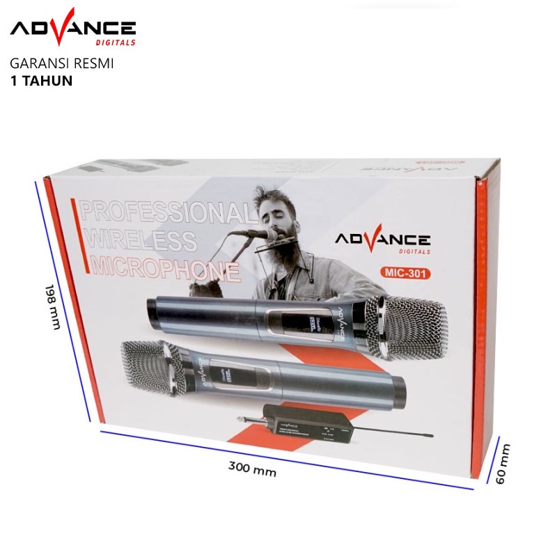 Advance MIC301 Microphone Double Wireless Digital Mic