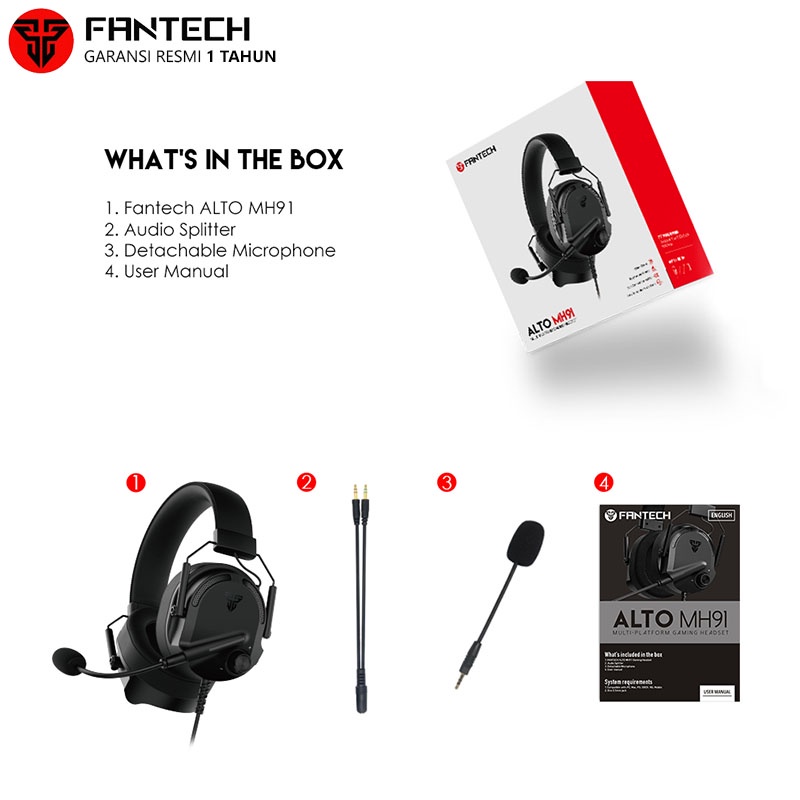 Fantech ALTO MH91 Multiplatform Headset Gaming
