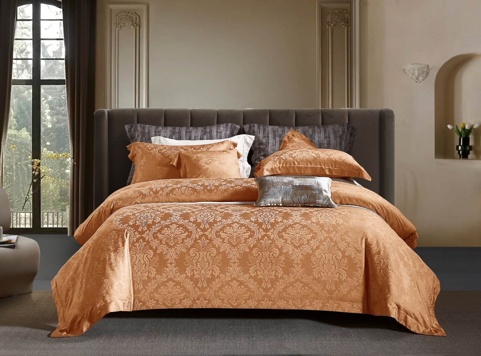 SOLMARA GOLD - Davinci Series Cellulose Fiber Tencel Jacquard