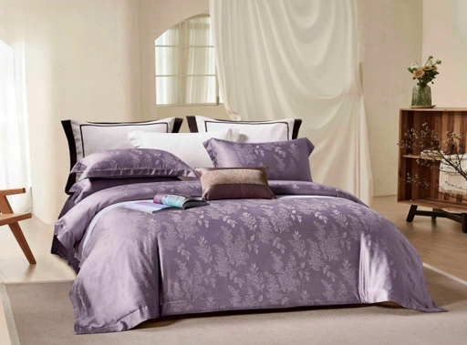 LAVELLE Purple - Davinci Series Cellulose Fiber Tencel Jacquard
