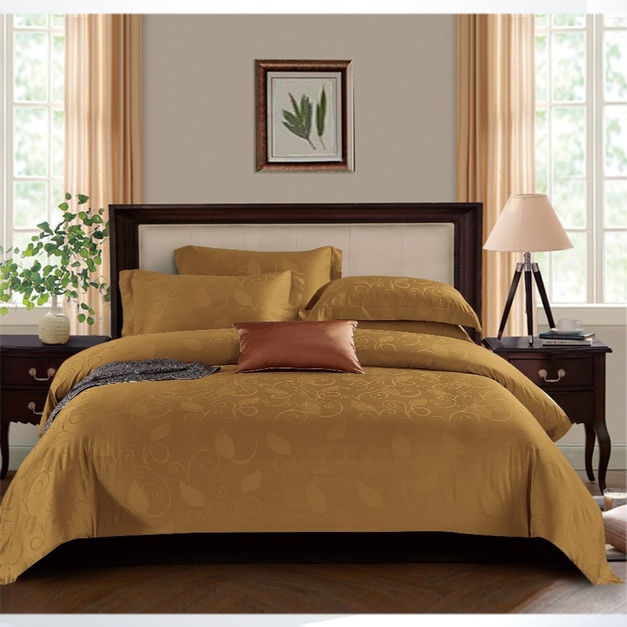 EARTHY GOLDEN BROWN - Davinci Series Cellulose Fiber Tencel Jacquard