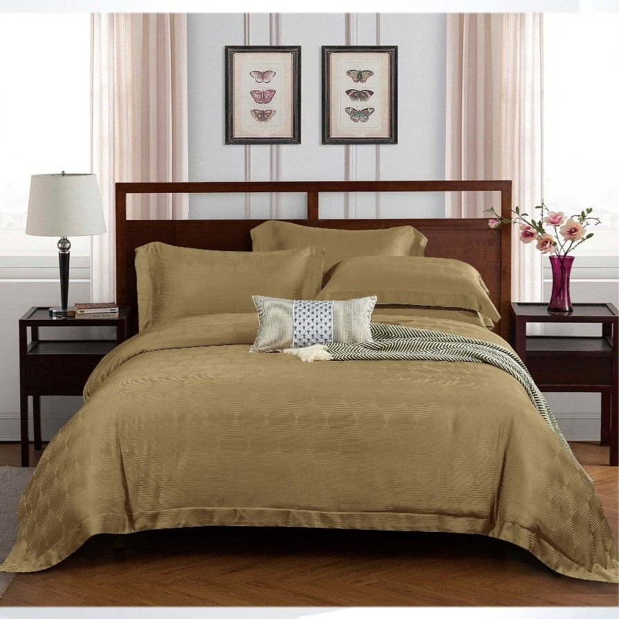 RETRO DARK BROWN - Davinci Series Cellulose Fiber Tencel Jacquard