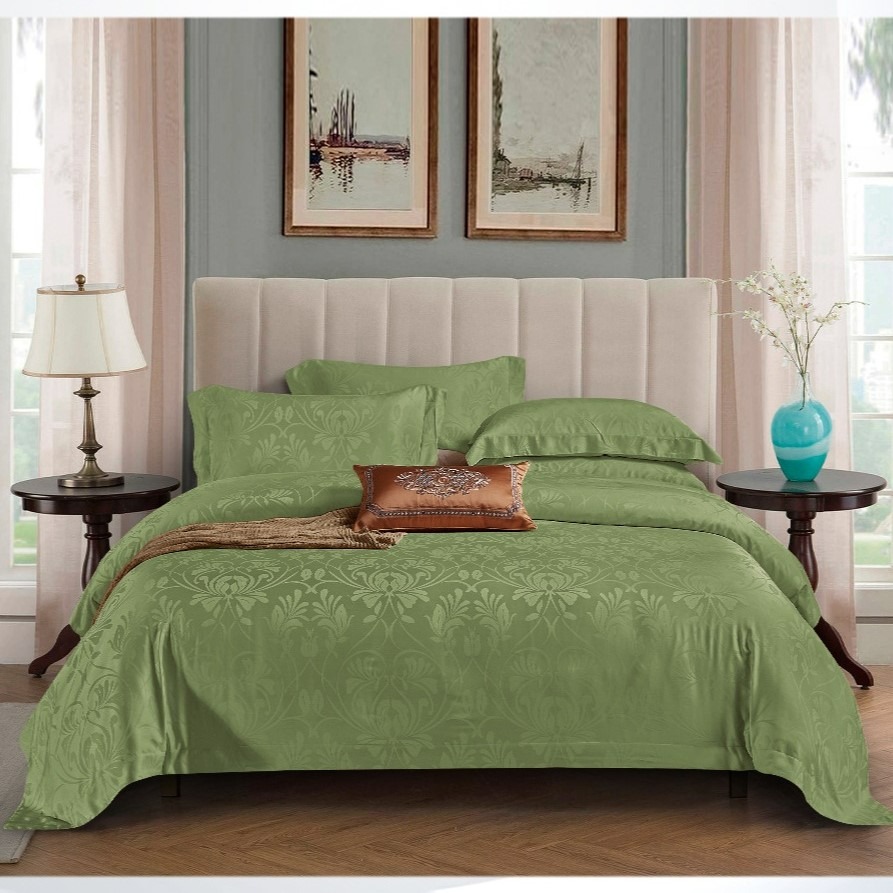 VISAGE GREEN - Davinci Series Cellulose Fiber Tencel Jacquard