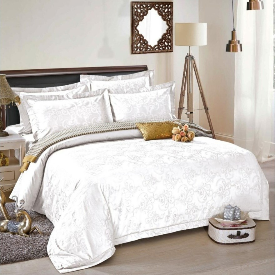 MILANO WHITE - Cotton Jacquard