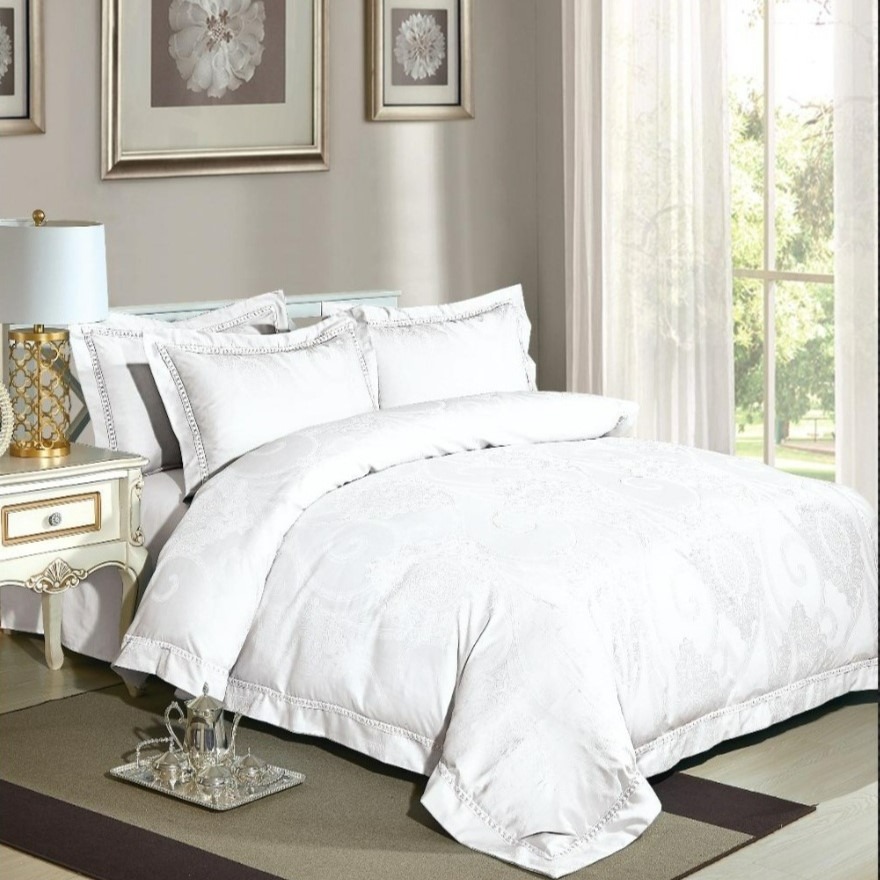 DORTMUND WHITE - Cotton Jacquard