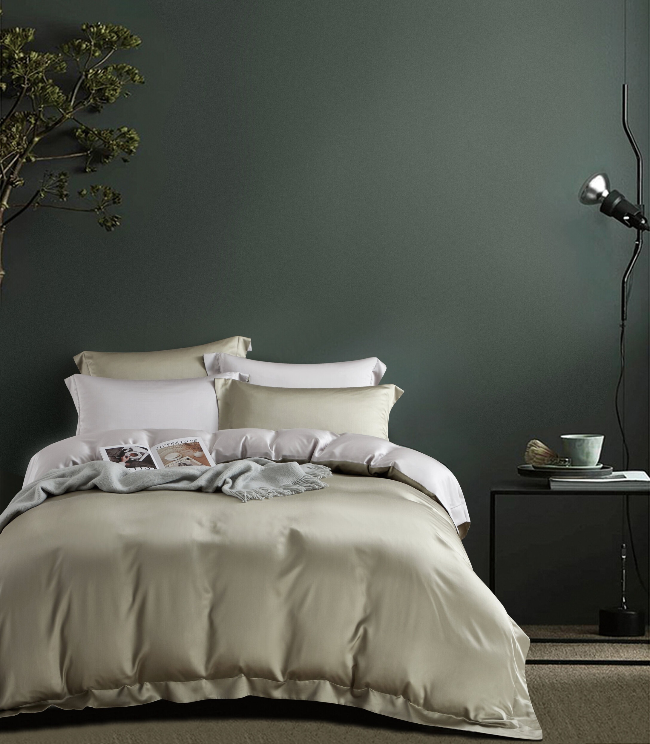 AUTHENTIC GRAY PLAIN - Extra Soft Series Cellulose Fiber Tencel