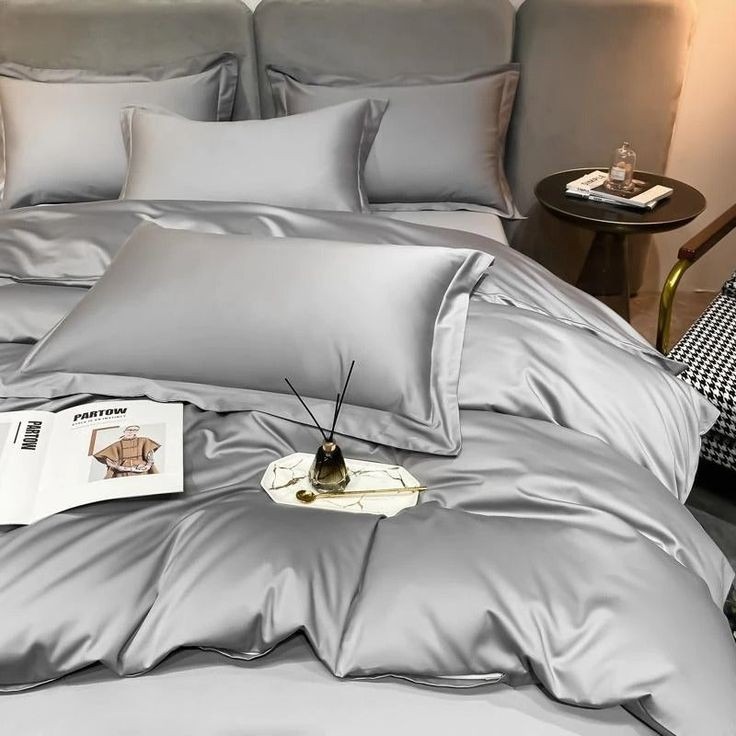 AUTHENTIC GREY PLAIN MIX COLOR - Extra Soft Series Cellulose Fiber Tencel