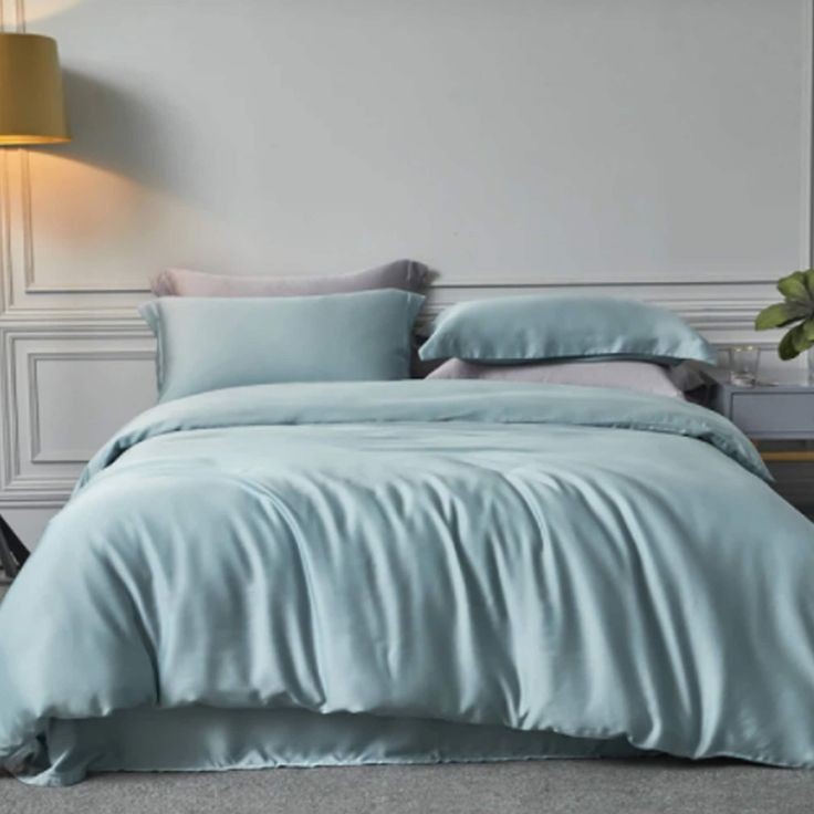 TOSCA BLUE PLAIN - Extra Soft Series Cellulose Fiber Tencel