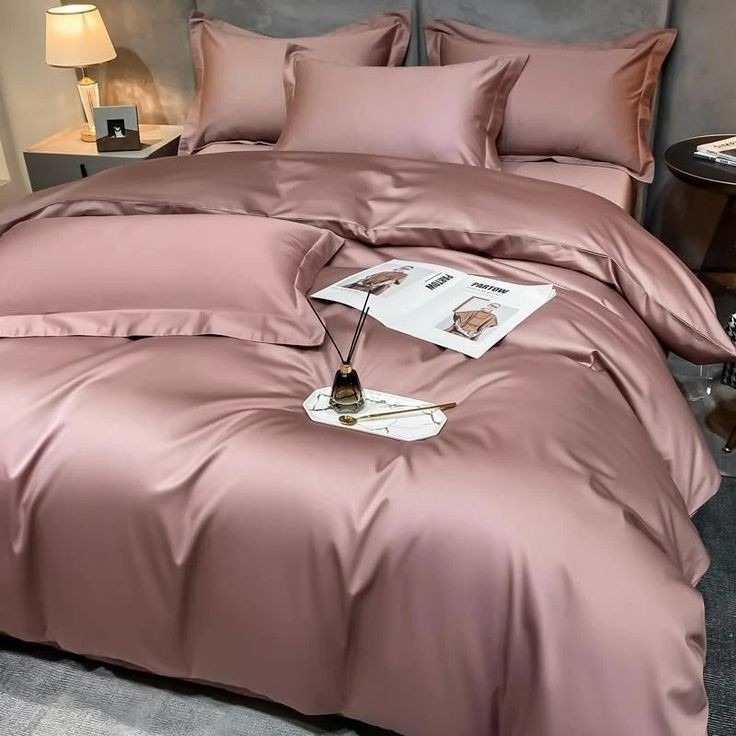 AUTHENTIC PLAIN DUSTY PINK MIX COLOR - Extra Soft Series Cellulose Fiber Tencel