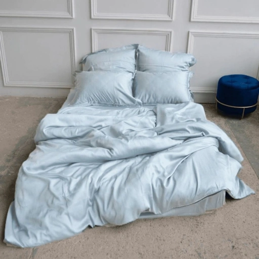 Image of ICY BLUE PLAIN - Extra Soft Series Cellulose Fiber Tencel