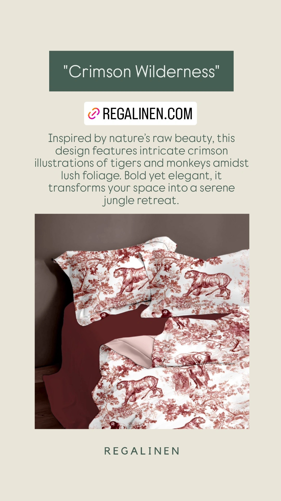 CRIMSON WILDERNESS - Extra Soft Series Cellulose Fiber Tencel