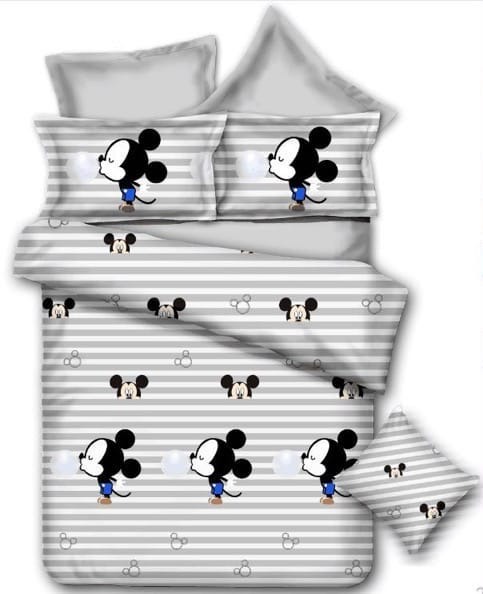 MICKEY STRIPE PINK - Japanese Cotton