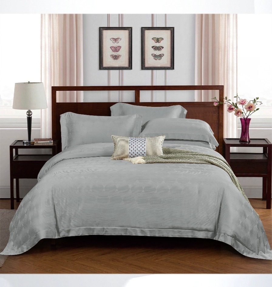 RETRO GREY - Davinci Series Cellulose Fiber Tencel Jacquard