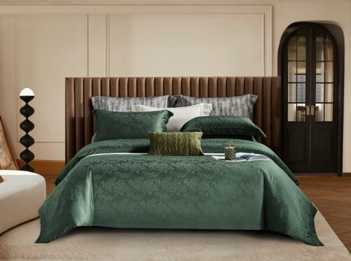 Image of VERDESSA FOREST GREEN - Davinci Series Cellulose Fiber Tencel Jacquard