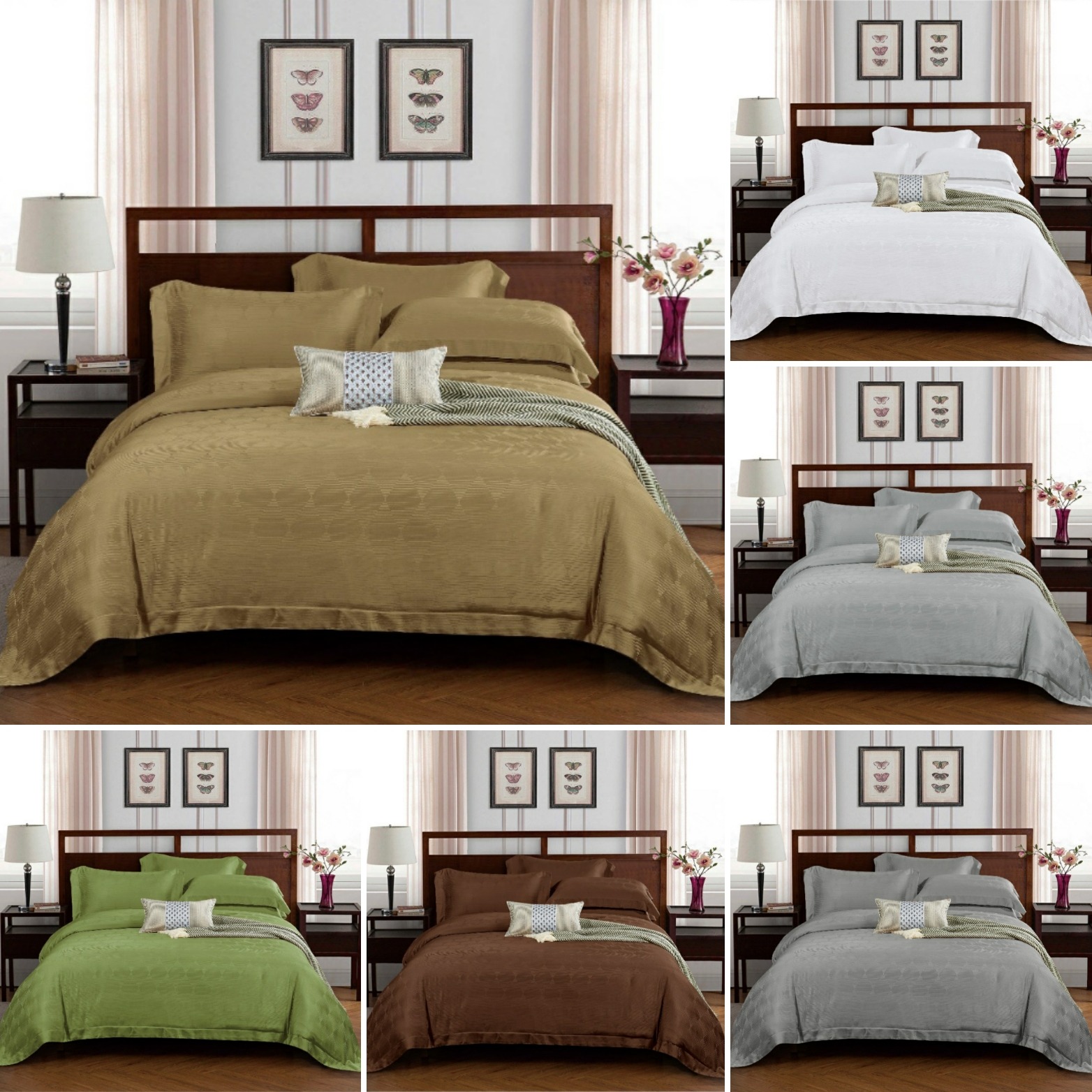 RETRO GREEN TEA - Davinci Series Cellulose Fiber Tencel Jacquard