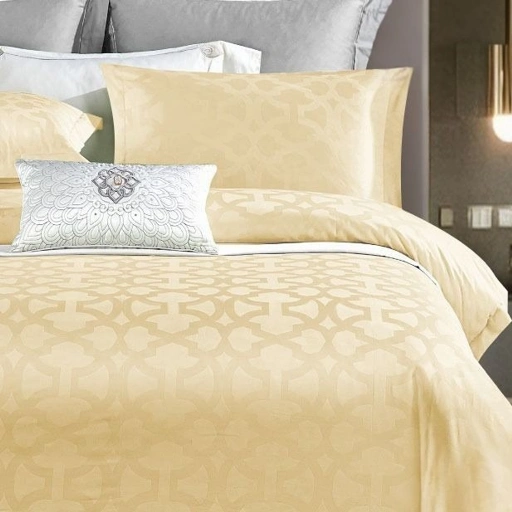 Image of MORENA Butter Cream Yellow - Cotton Jacquard