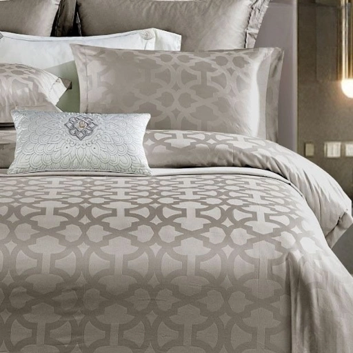 Image of MORENA Grey Charcoal - Cotton Jacquard