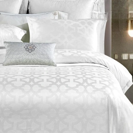 Image of MORENA Pearl White - Cotton Jacquard