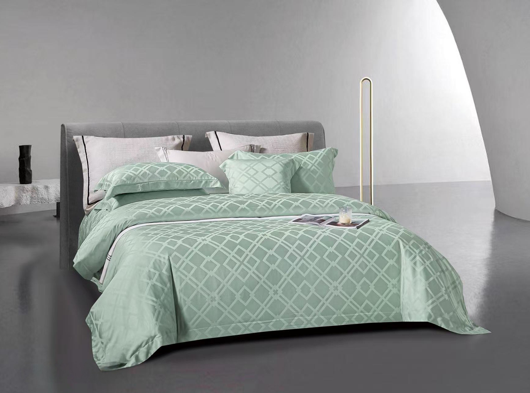 QUADRILLE Green - Davinci Series Cellulose Fiber Tencel Jacquard