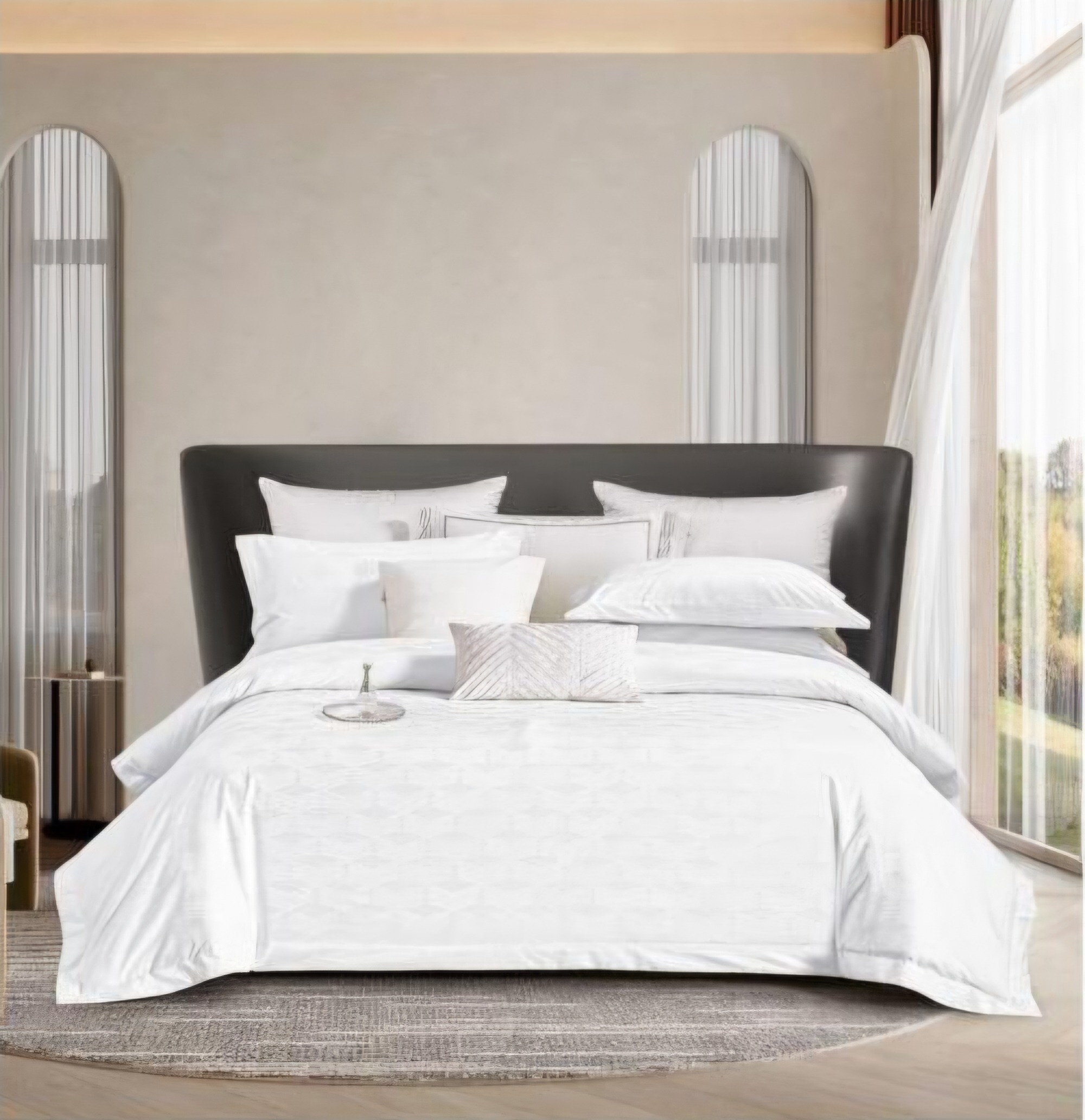 LUMINA White - Cotton Jacquard