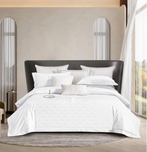 LUMINA White - Cotton Jacquard
