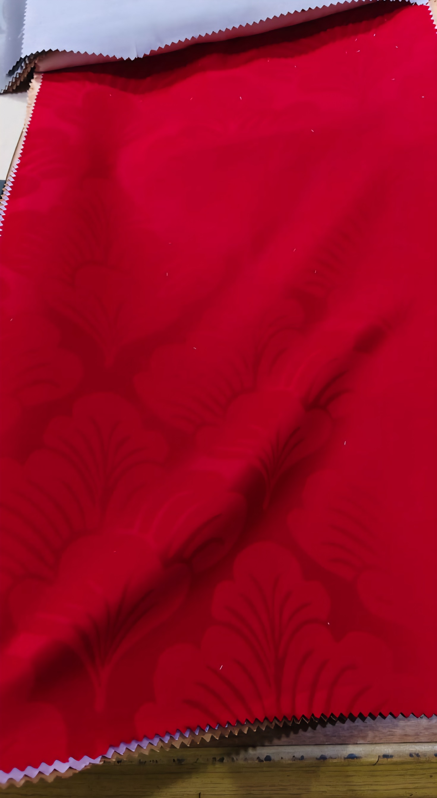 FIORENZA RED - Davinci Series Cellulose Fiber Tencel Jacquard