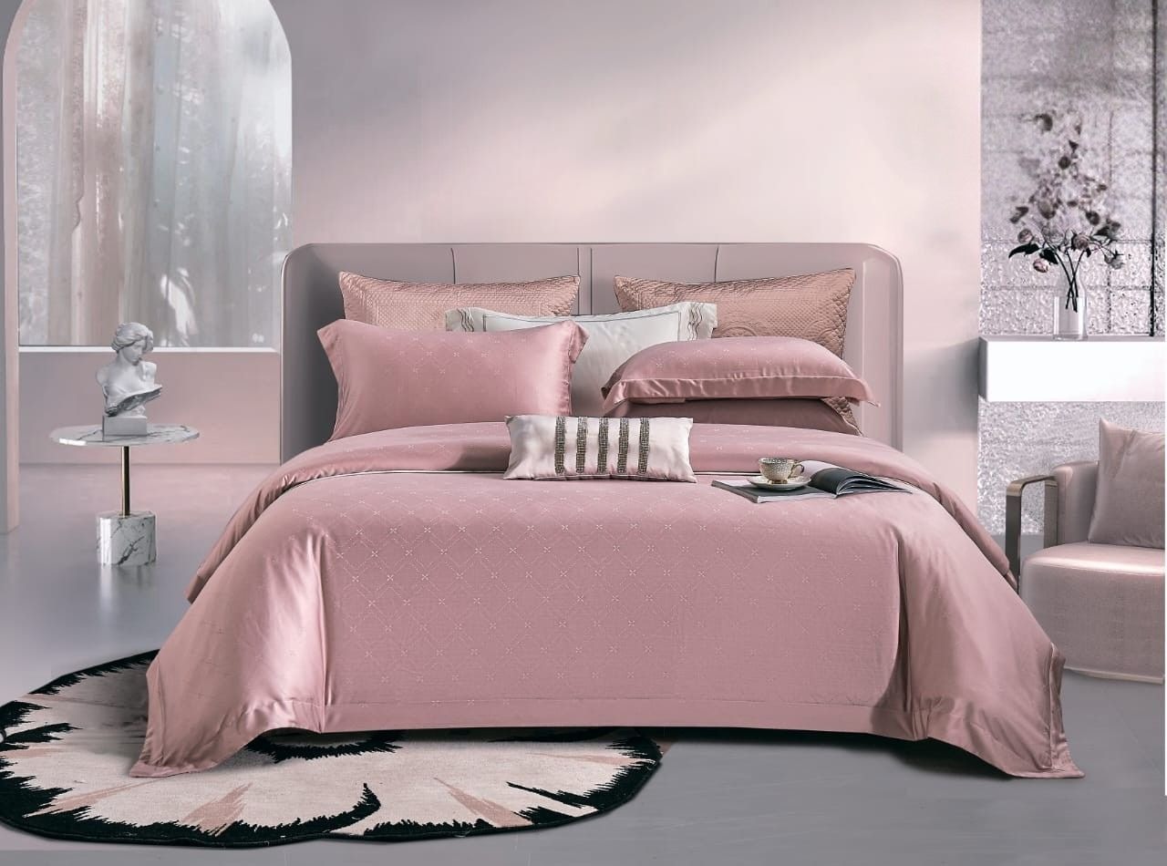 ROSABELLE DUSTY BLUSH - Davinci Series Cellulose Fiber Tencel Jacquard