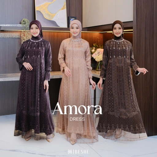 Image of Amora Gamis Payet Flowy Premium Exclusive Special Series (GAMIS SAJA)