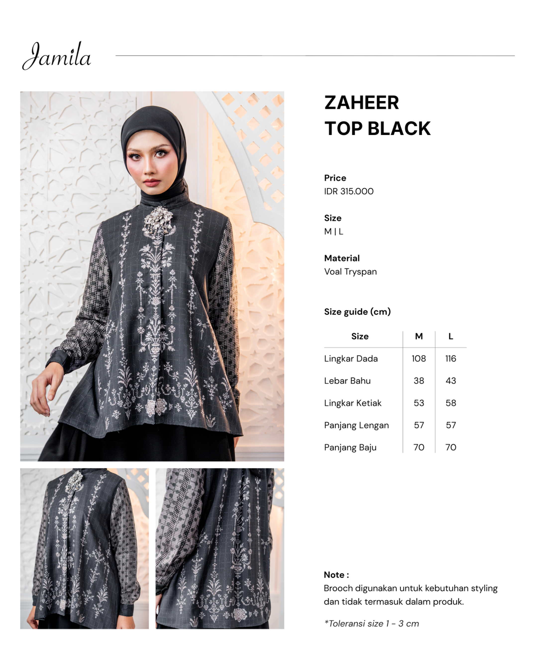 Zaheer Top Black