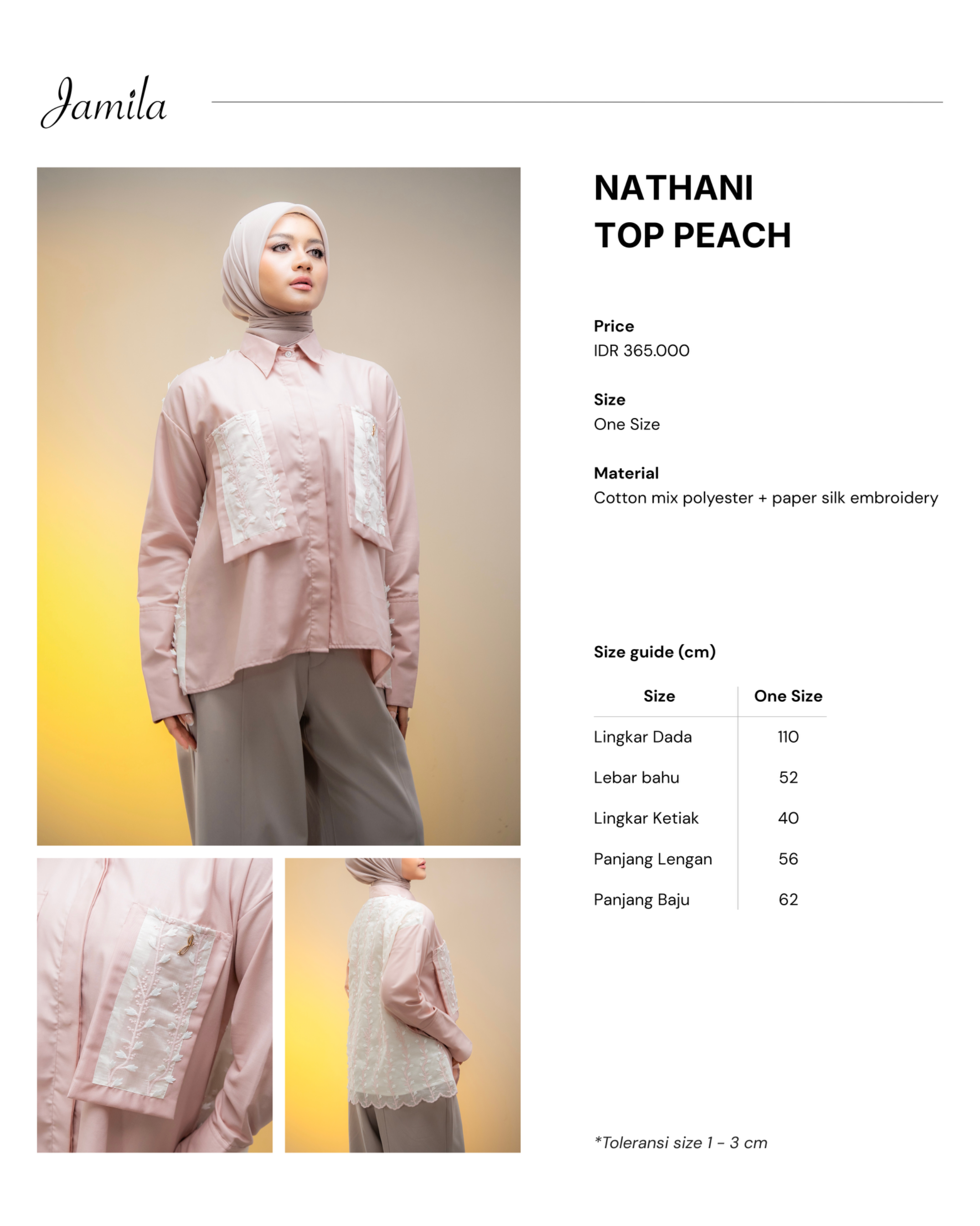 Nathani Top Peach 