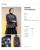 Azkana Top Charcoal
